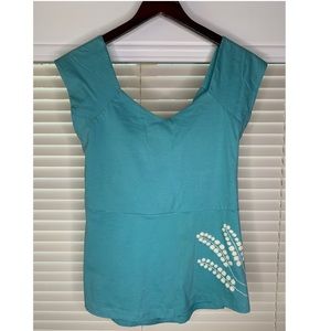NWT Synergy Organic Cotton Open-Back Top XL